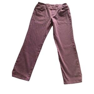 Coldwater Creek Women’s Pull On Jeans Size 14 Lavender Quit Denim Good Condition